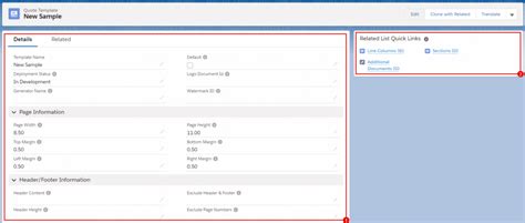 quote fields in salesforce.
